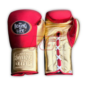 Custom No Boxing no Life Boxing <b>Gloves</b> Cowhide Leather Laced Boxing <b>Gloves</b> Training Sparring <b>Moisture</b> Wicking Quick Dry OEM Bulk - Product Image 5