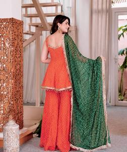 Party Wear Look Designer <b>Top</b>-Bottom And Dupatta - Product Image 2