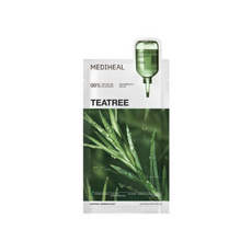 Maschera viso in tessuto Mediheal Essential Moisture, confezione da 5 pezzi, trattamento anti-acne all'olio di tea tree, maschera viso alle erbe - Product Image 1