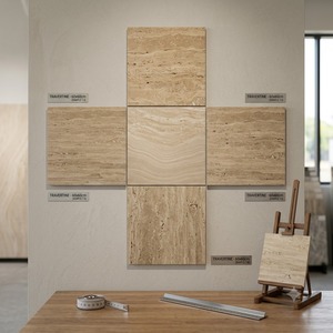 Travertin poli haute brillance GVT PGVT, poli pour plans ouverts, 60x60cm, 60x120cm, 80x160cm, Travertino Tivoli haute brillance PGVT - Product Image 5