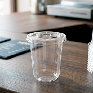 QUANG QUAN Recyclable Transparent Disposable Single Wall <b>Cups</b> 16/22/24oz PP <b>Plastic</b> <b>Cup</b> 95mm for Coffee Tea Cold Beverages - Product Image 1