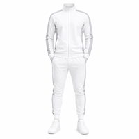 Ensemble de survêtement pour homme de haute qualité en coton 100% avec sweat-shirt et pantalon de jogging, idéal pour l'hiver, vêtements de sport décontractés pour homme