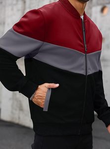 Premium <b>Men</b>’s Classic Bomber <b>Jacket</b> Custom Fashion Streetwear Windproof <b>Lightweight</b> Outerwear Manufacturer - Product Image 4