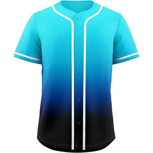 Uniforme de Béisbol Personalizado Transpirable, Poliéster de Alto Rendimiento con Acabado que Absorbe la Humedad, Diseño Tradicional con Botones en la Parte Delantera - Product Image 1