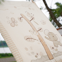 MIMI ORGANIC Usine Fourniture Directe Enfants Literie Housse de Couette Motif Personnalisé 100% Naturellement Coloré Fabriqué Au Viet Nam