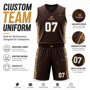 Ensemble de maillot et short de basketball personnalisé par sublimation pour hommes, respirant, séchage rapide, tenue de sport d'équipe - Product Image 5
