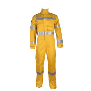 250 GSM Hi-Vis Polycotton Reflective Quick Dry Breathable Durable Industrial Work Coverall Safety <b>Overalls</b> Uniform Available - Product Image 5