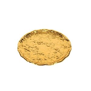 Plateau de service élégant en métal miroir, plateau de présentation en fer poli avec poignées latérales, réfléchissant et luxueux pour les réceptions spéciales - Product Image 4