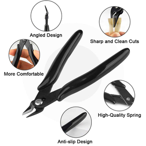 Pinzas para Extensiones de Cabello, Pinzas de Corte para Queratina con Resorte de Apertura, Pinzas para Extensiones Pre-adheridas para K-Tip - Product Image 3