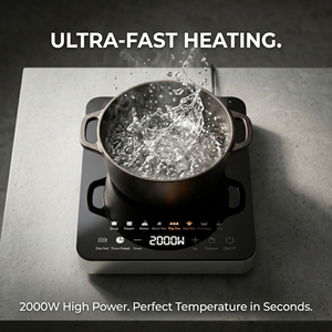 Induction Cooker 1500W Single Burner Touch Control Stainless Steel Countertop Electric <b>Stove</b> Timer Multi-Function Hotel Use - Product Image 5