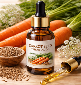 Huile Essentielle de Graines de Carotte Pure et Naturelle Distillée à la Vapeur OEM pour la Régénération Cutanée, Cosmétiques et Aromathérapie – Vente en Gros - Product Image 1