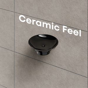 Dual Tier Round Soap Holder Wall Mount Twin Glass <b>Tray</b> Metal Frame Heavy Duty Double Soap Dish Bathroom Storage Organizer Set - Product Image 3