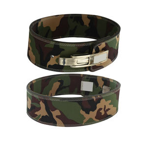 Ceinture de soutien lombaire personnalisable unisexe en cuir de vachette, robuste, antidérapante, réglable, offrant une protection complète pour la musculation - Product Image 1