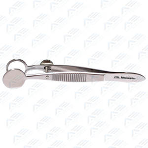 Placa de 23mm 12x20mm Mango plano Titanio, 3,6 ''(9,2 cm) Manual Chalazion Scoop Forceps Instrumentos médicos Equipos médicos - Product Image 1