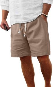 Pantalones Cortos Bermuda de Poliéster Ecológico Estampados para Hombre, con Cintura Elástica, Logotipo Frontal, Ropa Casual de Verano - Product Image 2