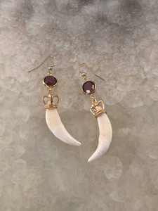 Ethnic Tribal Bone <b>Earrings</b> Handmade Artisan Design - Product Image 2