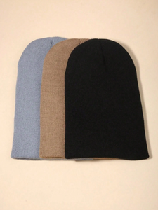 Gorro de Punto Personalizado de Diseño Urbano, Gorro de Pescador de Invierno, Gorros Color Rosa, Gorros con Logotipo Bordado, Gorro de Lana Acrílica - Product Image 3