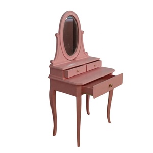 Tocador para niños con espejo Muebles clásicos para niños Tocador para niñas con taburete Juego de muebles de dormitorio para niños - Product Image 5