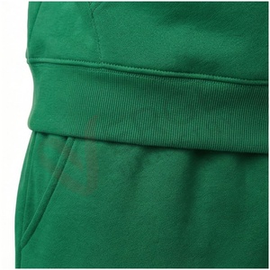 Conjunto Deportivo Verde para Hombre, Manga Larga, con Capucha, Color Sólido, Transpirable, Corte Regular, para Otoño - Product Image 5