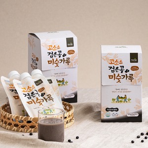 [Samjin Food] Poudre de céréales séchées de soja et haricots noirs, mélange alimentaire coréen, poudre de céréales mélangées de haricots noirs avec blé, lait et cacahuètes - Product Image 2