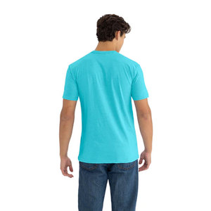 เสื้อยืดคอกลมทรงคลาสสิกผ้าฝ้ายสำหรับผู้ชาย รุ่น Next Level CVC 180GSM ระบายอากาศได้ดี เหมาะสำหรับฤดูร้อน สีสันตัดกัน สไตล์ลำลอง - Product Image 2