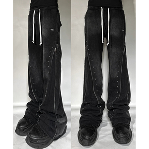 Pantalones Deportivos de Hombre con Pedrería, Cintura Elástica, Casuales, de Lona, Cintura Media, Impermeables, Transpirables, de Secado Rápido, Alta Calidad, Bajo Precio - Product Image 2