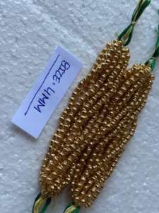 Perles de verre blanches à finition métallique brillante, taille personnalisée pour la fabrication de bijoux, vente en gros, perles intercalaires en vrac, fournitures d'artisanat - Product Image 2