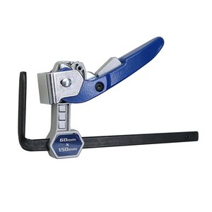 Lever-Lock Table Groove <b>Clamp</b> 150mm Ratcheting <b>Guide</b> <b>Rail</b> <b>Clamp</b> for Woodworking Cutting and Routing - Product Image 1
