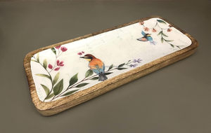 Bandeja Cuadrada de Madera MDF Ecológica con Diseño Moderno, Apta para Lavavajillas y Microondas, Segura para el Contacto con Alimentos - Product Image 3