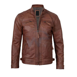 Blouson de moto pour homme 2026 en cuir premium, matériau de haute qualité, style veste d'extérieur, design personnalisé, blouson durable - Product Image 4