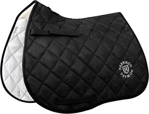Harrison Howard English Saddle Pad for Horse Riding Non-Slip Suede All Purpose Saddle Pad Soft <b>Cushioning</b> for Horse <b>Back</b> - Product Image 3