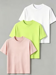 T-shirt Oversize Homme – Fabricant – Coton Premium – Coupe Ample – Streetwear Minimaliste – Grammage Lourd – Uni – Vêtement Décontracté – Blanc Rose - Product Image 5