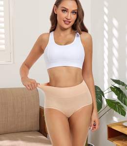 Ropa Interior Femenina de Cintura Alta de Buena Calidad, Suave al Tacto, Algodón Elástico, Transpirable, Soporte Delicado, Cobertura Total, Uso Diario, Suave - Product Image 4