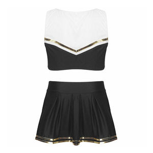 ชุดยูนิฟอร์มเชียร์ลีดเดอร์สีสันสดใสคุณภาพสูงราคาส่งสำหรับการแข่งขัน เหมาะสำหรับเด็กหญิงและผู้ใหญ่ สำหรับการแสดงที่โรงเรียน - Product Image 2