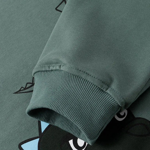 Sweat-shirt à col rond surdimensionné pour homme, en molleton épais 400 g/m², couleur unie avec design imprimé, logo personnalisé, prix bas - Product Image 5