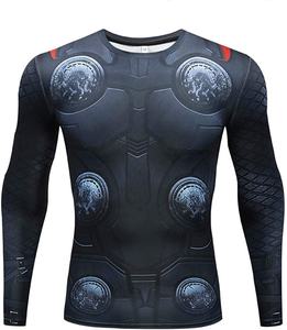 Wholesale Top Selling Sublimation Men Rash Guard Sun Protection Clothing <b>Compression</b> <b>Shirt</b> Long Sleeve Custom Rash Guard for Men - Product Image 2