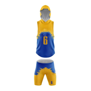 Uniformes de Fútbol 7v7 Reversibles, Ligeros, Tallas Grandes, Manga Corta, Conjunto de Jersey de Verano para Equipos, con Capucha, Sin Mangas y Pantalones Cortos - Product Image 1