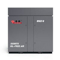 Compresseur d'air à vis sans huile de type sec refroidi par air 37KW avec VSD, nouveaux composants de pompe et de moteur, support OEM