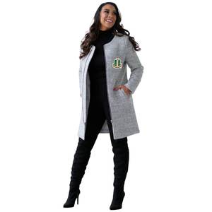 Abrigo Largo Gris para Mujer AKA Olivia, Inspirado en la Hermandad, Elegante Ropa de Invierno, Chaqueta Premium y Estilosa - Product Image 2