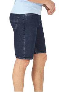 Shorts en jean bleu classique pour homme, taille mi-haute, décontracté, respirant, 100 % coton, extensible, mode estivale, confortable pour le quotidien - Product Image 2