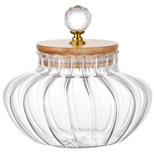 Barattolo Sigillato in Vetro Borosilicato a Strisce, Contenitore da Cucina per Conservare Caffè o Altri Prodotti - Product Image 1