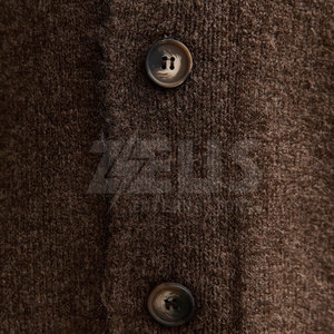 Cárdigan de Hombre de Punto Acanalado con Cierre de Botones Clásico de Primera Calidad, Manga Larga, Color Liso, Cuello en V, Tela Suave, Estilo Casual de Negocios - Product Image 6
