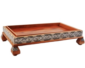 ถาดผลไม้แห้งลูกกวาดดีไซน์แบบอาหรับฝังมุกหรูหราสำหรับการโฮสต์รอมฎอนของขวัญวันอีดการตกแต่งบ้านที่หรูหรา - Product Image 3