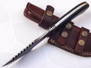 Couteau de poche pliant en acier inoxydable de qualité industrielle, lames dentelées, personnalisable OEM, couteau Bowie pour le camping et la chasse en extérieur - Product Image 5