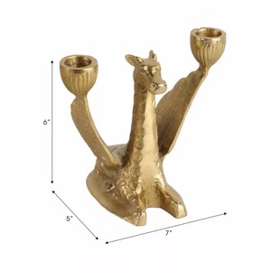 Handmade Aluminum Durable Eco-Friendly <b>Candlestick</b> Holder 10.6in <b>Tall</b> Tulip Shape Home Decoration - Product Image 1