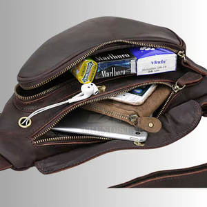 Custom New Style Crossbody Waterproof <b>Messenger</b> <b>Men</b> Leather Single Shade Sling <b>Bags</b> <b>For</b> Sale - Product Image 2