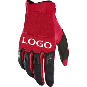 Gants de course coupe-vent en cuir à imprimé squelette, pour activités de plein air, motocross, unisexe, avec sangle de poignet réglable, antidérapants - Product Image 3