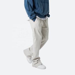 กางเกง100% ขาบานสำหรับผู้ชายกางเกงผ้าคอตตอนหนา380กรัมออกแบบโลโก้ได้ตามต้องการ - Product Image 3