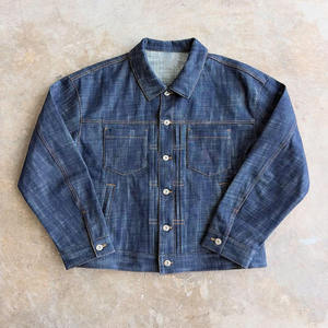 Ensemble veste et jean en denim selvedge pour homme grande taille, 100% coton, anti-boulochage et séchage rapide, vêtements d'extérieur - Product Image 4