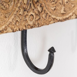 Porte-manteau mural en bois Vandana Flux Radiant - Product Image 5